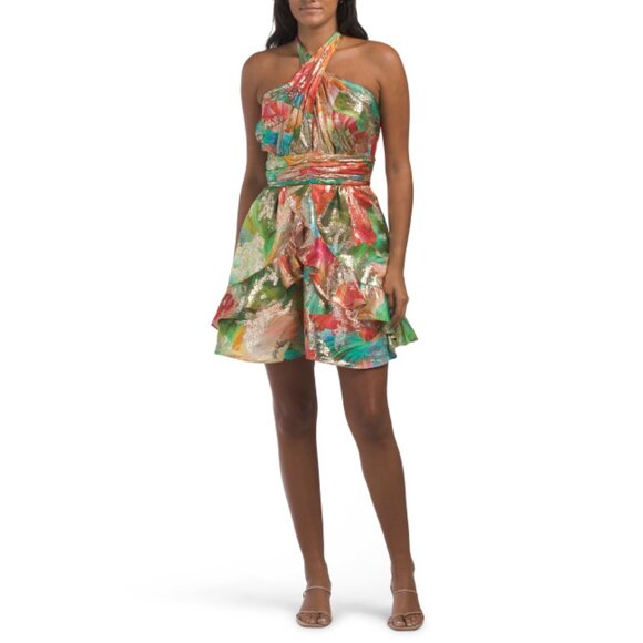 RAMY BROOK tropical Reuben Mini Dress